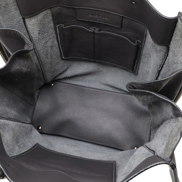 BALENCIAGA Gray Leather Tote Bag - Picture 7 of 8
